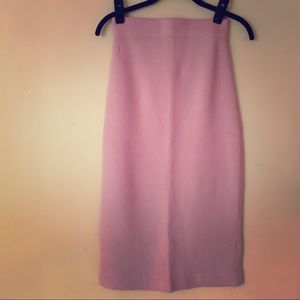 Pink pencil sweater skirt